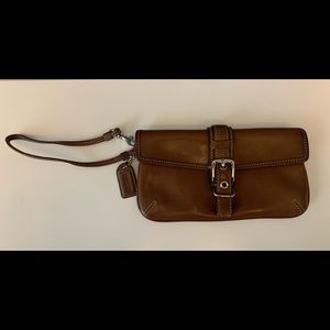 Coach Leather Wristlet